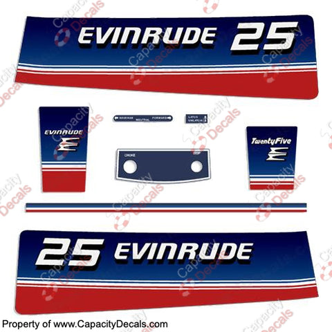 1980 Evinrude 25hp Decal kit