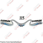 Evinrude 115 Decal Kit - Blue