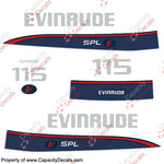 Evinrude 115hp Decal Kit - 1997-1998