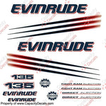 Evinrude 135hp Bombardier Decal Kit - 2002 - 2006