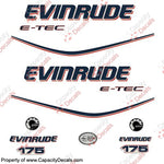 Evinrude 175hp E-Tec Decal Kit