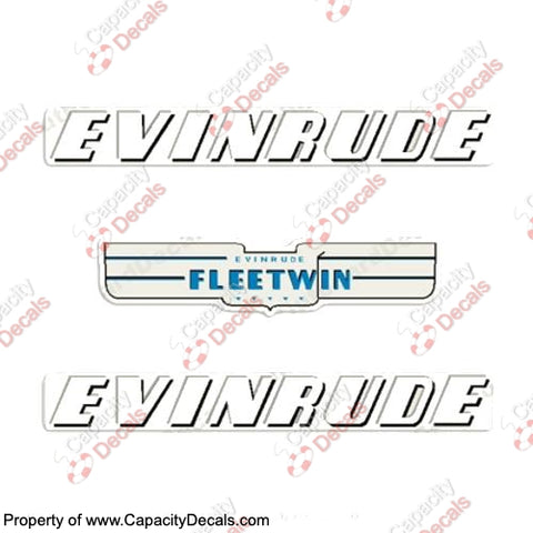 Evinrude 1950 7.5hp Decal Kit