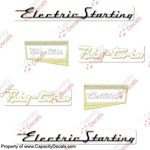 Evinrude 1957 35hp Electric Decal Kit