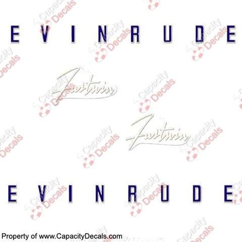 Evinrude 1958 18hp Decal Kit