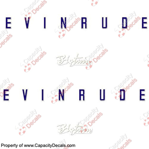 Evinrude 1958 35hp Decal Kit