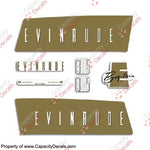 Evinrude 1959 35hp Decal Kit