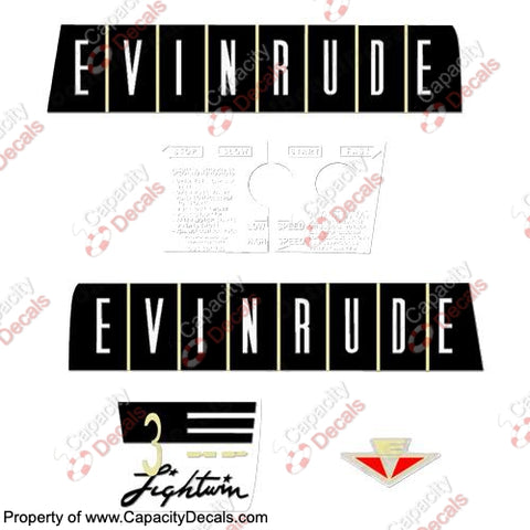 Evinrude 1960 3hp Decal Kit