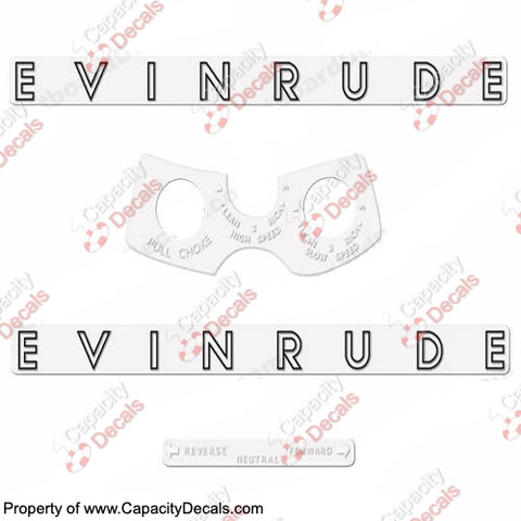 Evinrude 1962 10hp Decal Kit