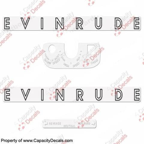 Evinrude 1962 5.5hp Decal Kit
