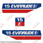 Evinrude 1970's 15hp Decal Kit