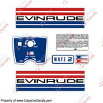 Evinrude 1973 2hp Decal Kit
