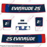 Evinrude 1976 25hp Decal Kit