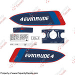 Evinrude 1976 4hp Decal Kit