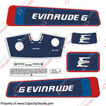 Evinrude 1976 6hp Decal Kit