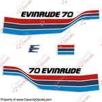 Evinrude 1977 70hp Decal Kit