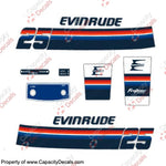 Evinrude 1978 25hp Decal Kit