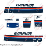 Evinrude 1978 55hp Decal Kit