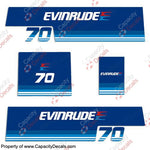 Evinrude 1979 70hp Decal Kit