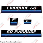 Evinrude 1982 60hp Decal Kit