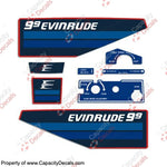 Evinrude 1982 9.9hp Decal Kit
