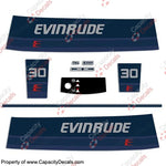 Evinrude 1986 30hp Decal Kit