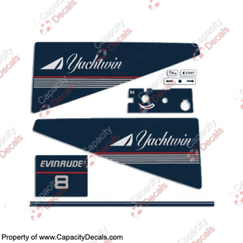 Evinrude 1986 8hp Decal Kit