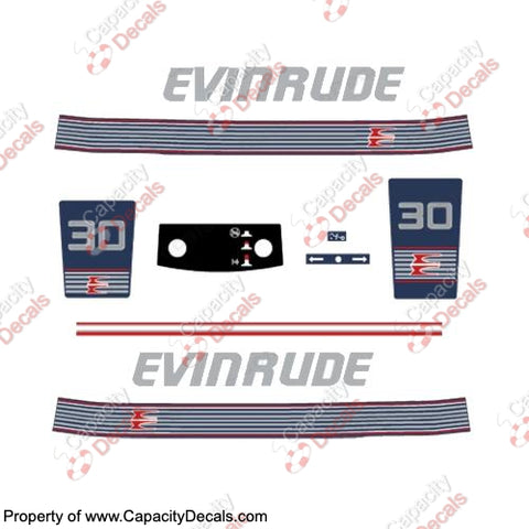 Evinrude 1990 - 1991 30hp Decal Kit
