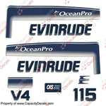 Evinrude 1993 - 1998 115hp OceanPro Decals