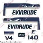Evinrude 1993 - 1998 140hp OceanPro Decals