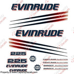 Evinrude 225hp Bombardier Decals 2002 - 2006