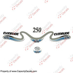 Evinrude 250hp Ficht Ram Decals 1999 - 2000