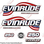 Evinrude 250hp Flag Series Decals