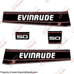 Evinrude 50hp Decal Kit - 1993