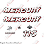 Mercury 115hp "Optimax" Decals - 2006