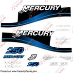 Mercury 250hp Decal Kit - 1999-2004 All Models Available (Blue)