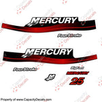 Mercury 25hp Four Stroke Decal Kit (Red) 1999-2006