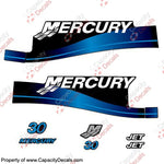 Mercury 30hp Jet Drive Decal Kit 1999-2004 (Blue)