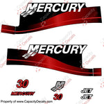 Mercury 30hp Jet Drive Decal Kit 1999-2004 (Red)
