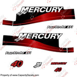 Mercury 40hp 4-Stroke EFI Decal Kit 1999-2004 (Red)