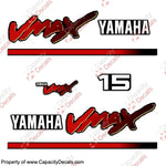 Yamaha 15hp VMax Decals 1998-2004