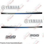 Yamaha 200hp FourStroke Decals - 2013+