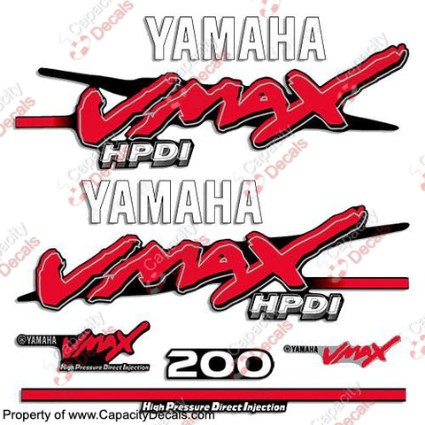 Yamaha 200hp VMAX HPDI Decals