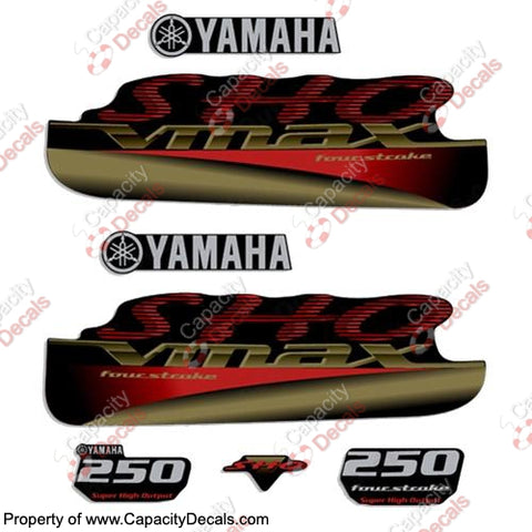 YAMAHA 250HP VMAX SHO FOURSTROKE DECALS - PICK COLOR!