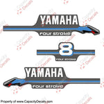 Yamaha 8hp Fourstroke Decals - 2000 Style