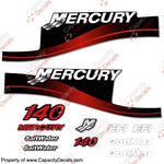 Mercury 140hp EFI/Optimax Decal Kit (Red)